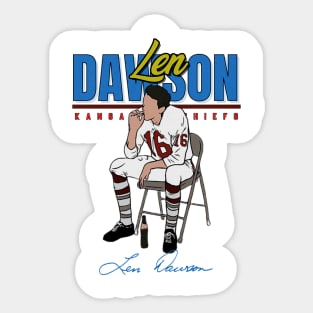 Len Dawson Aesthetic Tribute 〶 Sticker